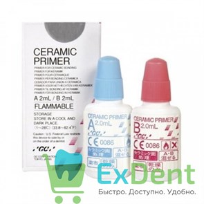 Ceramic Primer GC - праймер для керамики двухкомпонентный (2 мл + 2 мл)