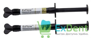 {{photo.Alt || photo.Description || 'EsFlow (Есфлоу) A1 - жидкотекучий композит светового отверждения (2 х 2 г)'}}