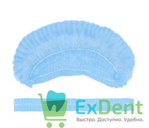 {{photo.Alt || photo.Description || 'Шапочки - шарлотки медицинские, голубые, любой производитель (100 шт)'}}