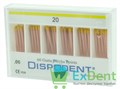 Гуттаперчевые штифты 06 №20 Dispodent для пломбирования корневых каналов (60 шт) - фото 39788